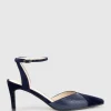 Addison75 Dorsay Pump In Navy Suede