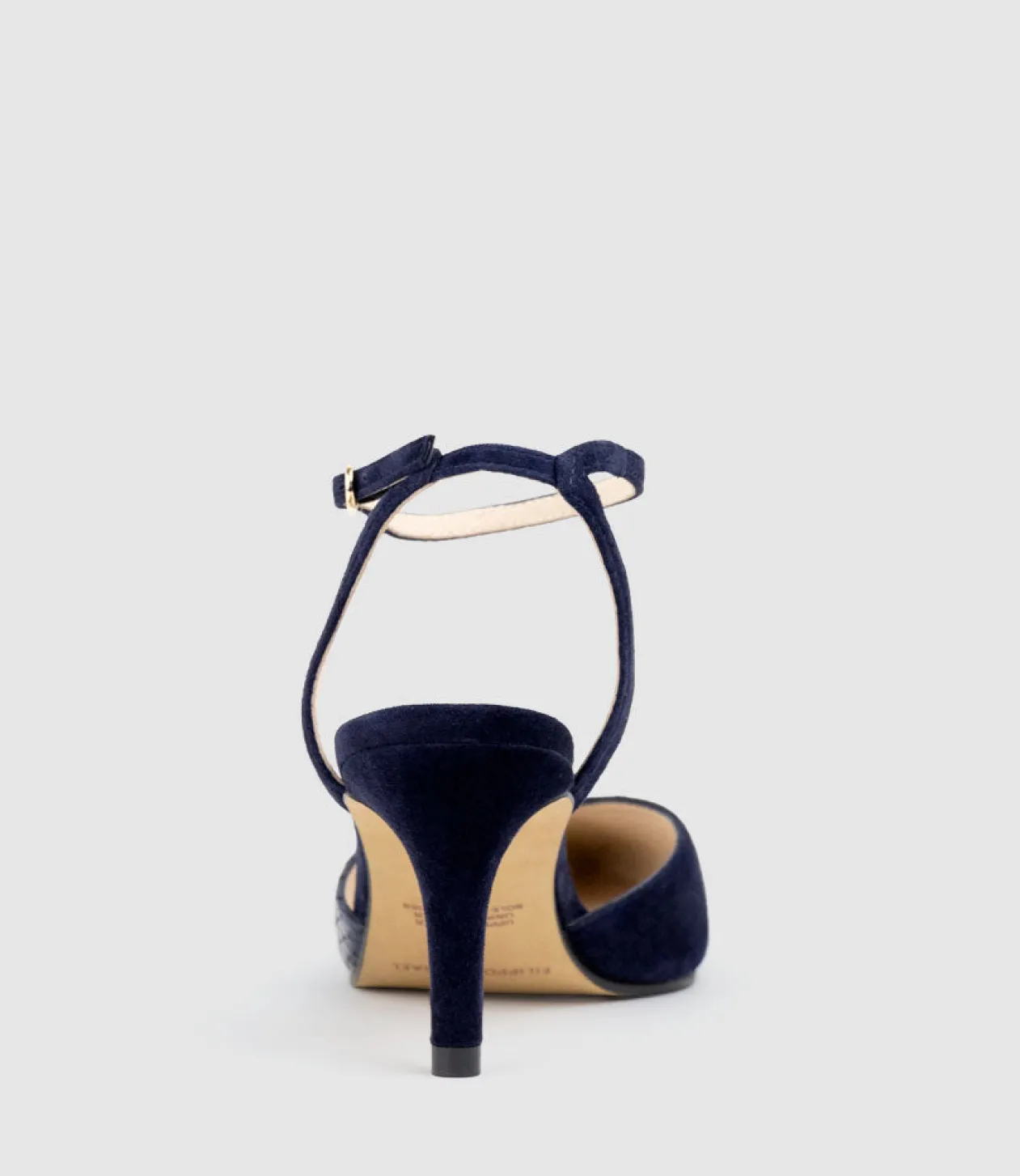 Addison75 Dorsay Pump In Navy Suede