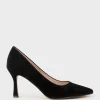 Amos85 Pump With Louis Heel In Black Suede