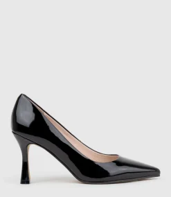 Amos85 Pump With Louis Heel In Black Patent
