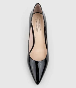 Amos85 Pump With Louis Heel In Black Patent