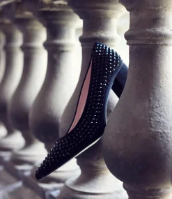 Andara75 Pump With Crystals In Black Suede