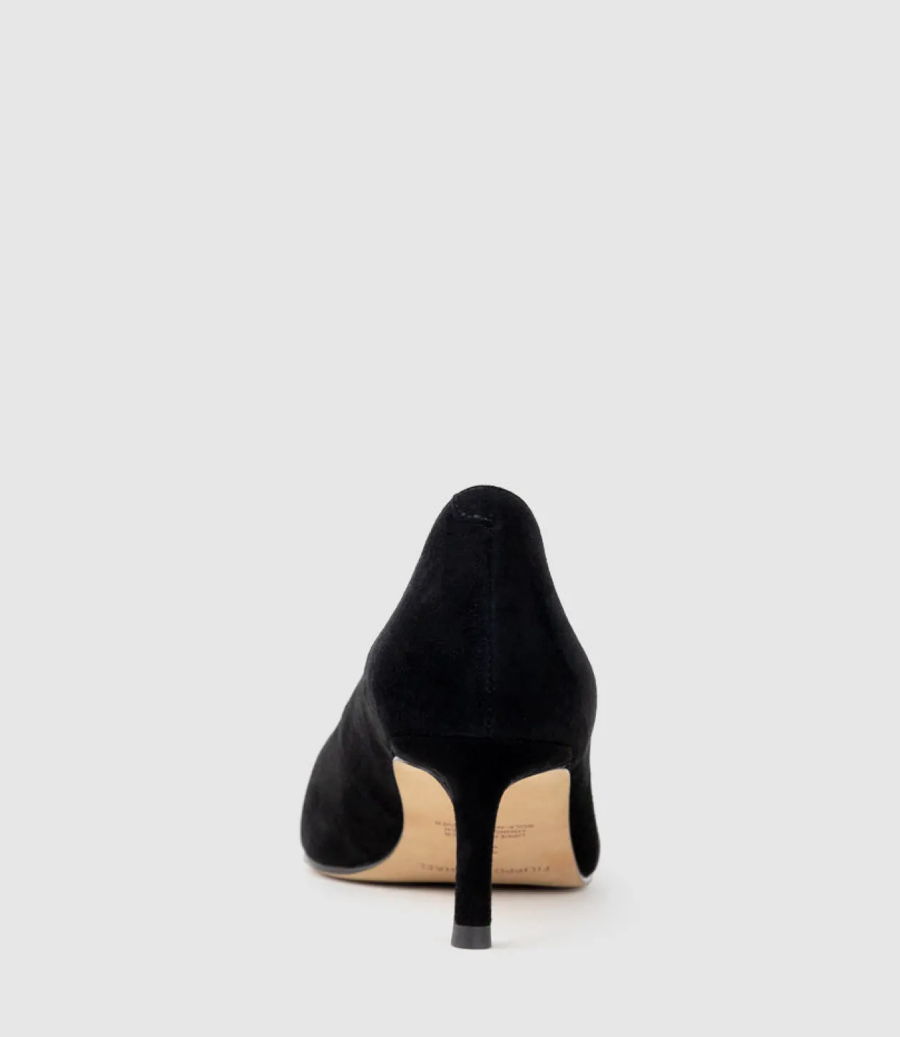 Annette55 V Throat Pump In Black Suede