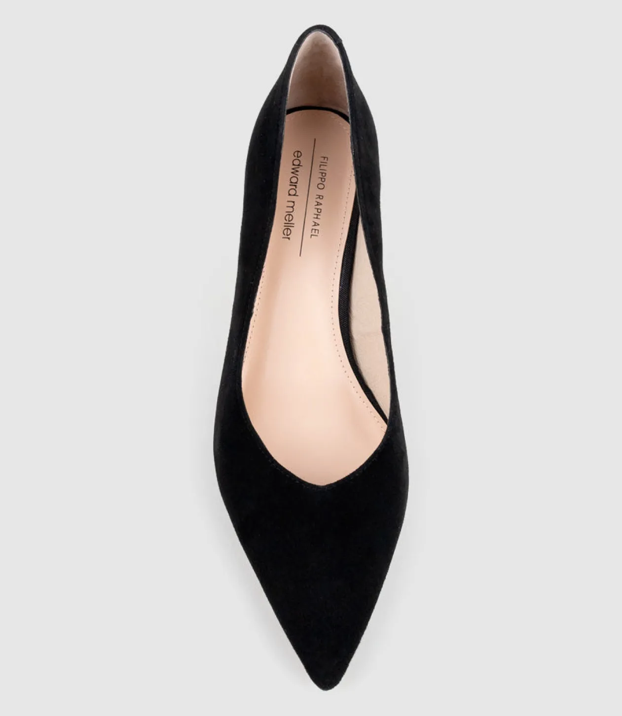 Annette55 V Throat Pump In Black Suede