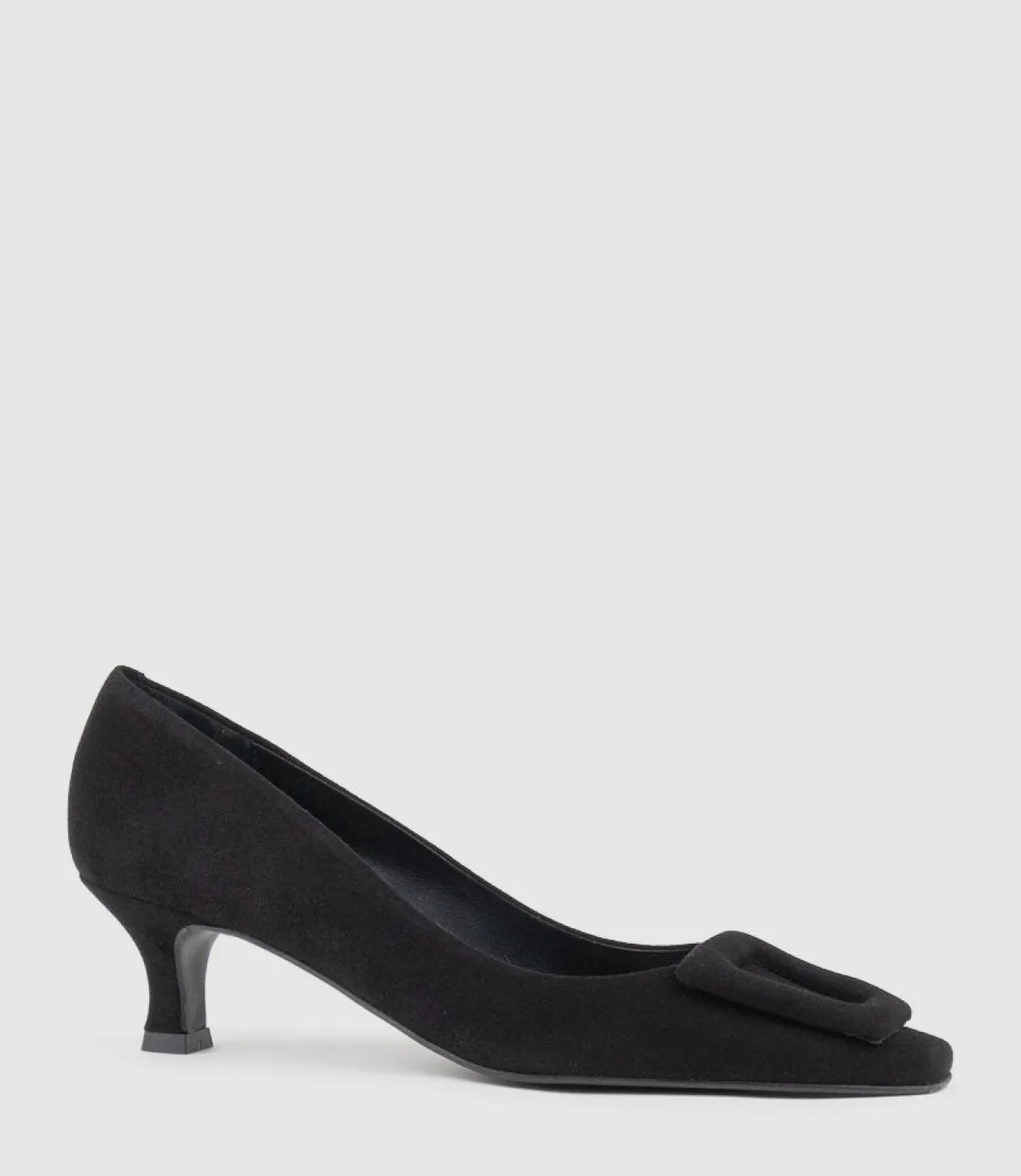 Astra60 Pump With Trim In Black Suede