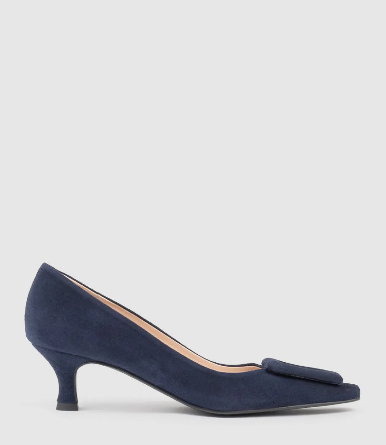 Astra60 Pump With Trim In Navy Suede