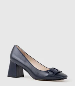 Bianca65 Pump With Trim In Navy Calf