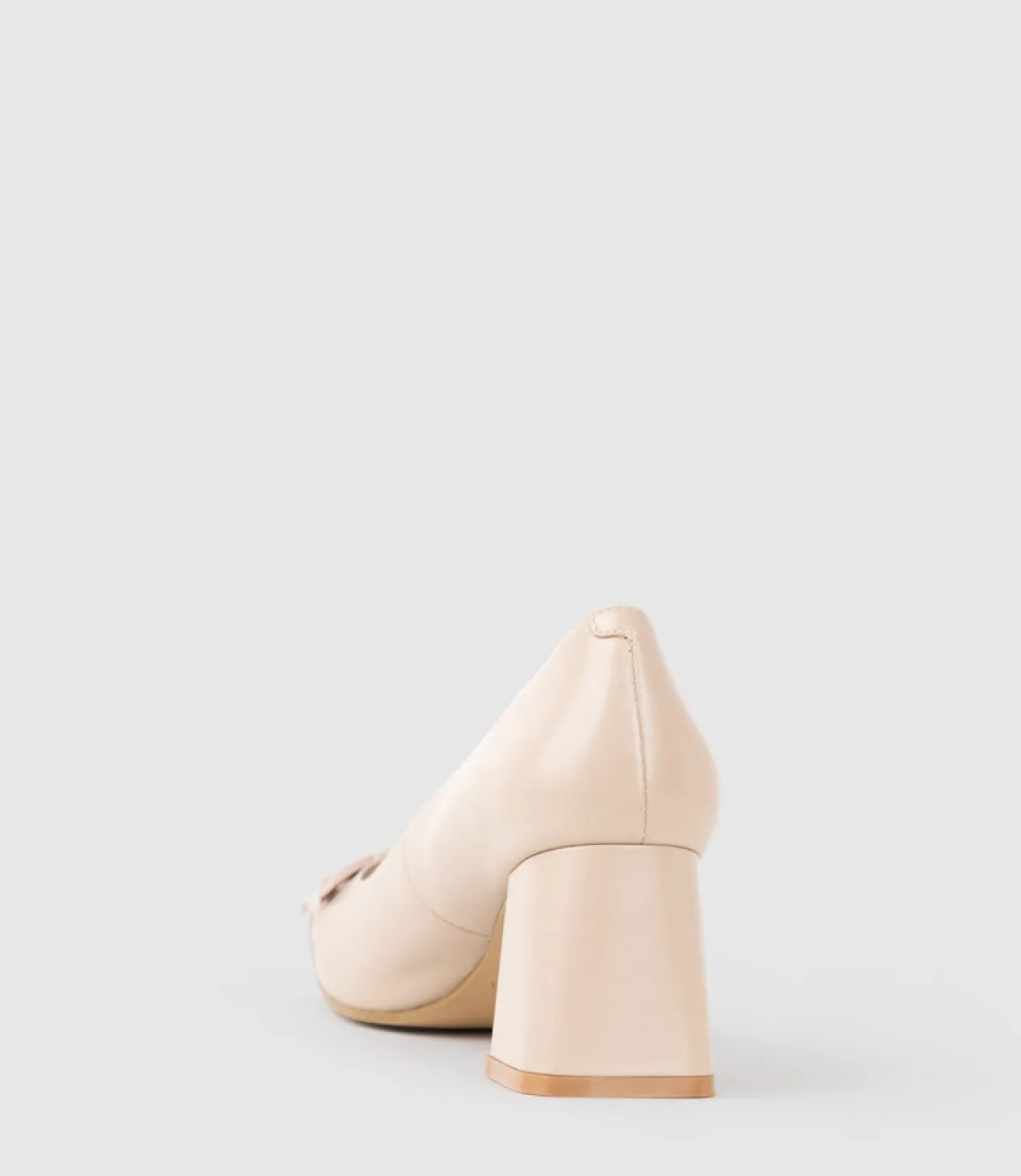 Bianca65 Pump With Trim In Nude Calf