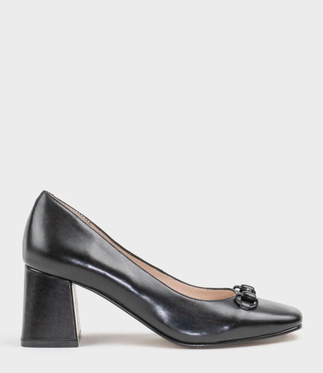 Blythe65 Square Toe Pump With Hardware In Black