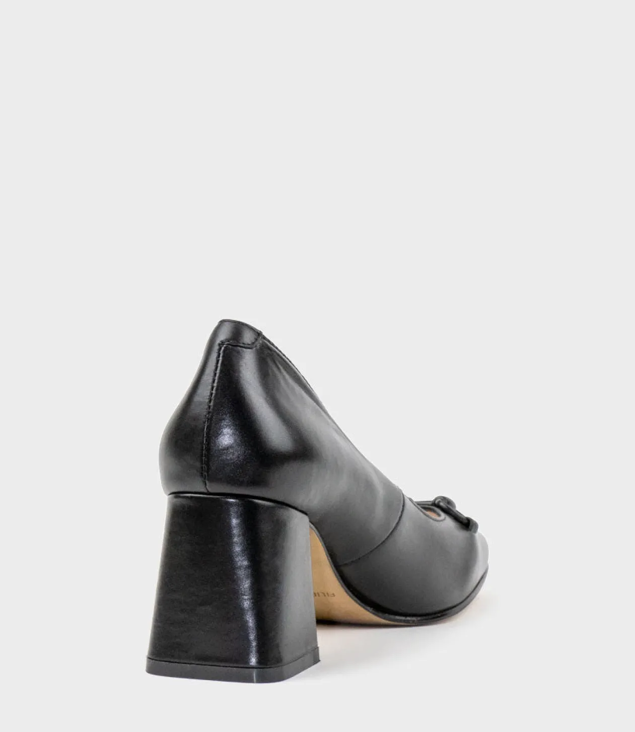 Blythe65 Square Toe Pump With Hardware In Black