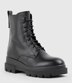 Brendan Combat Boot In Black