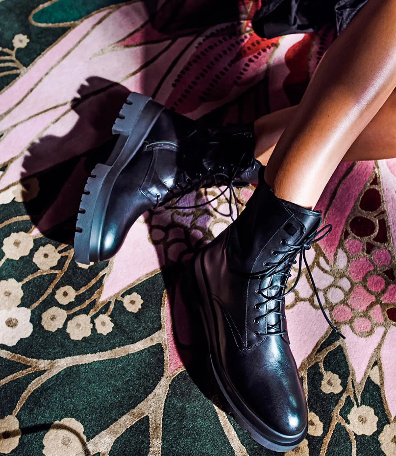 Brendan Combat Boot In Black