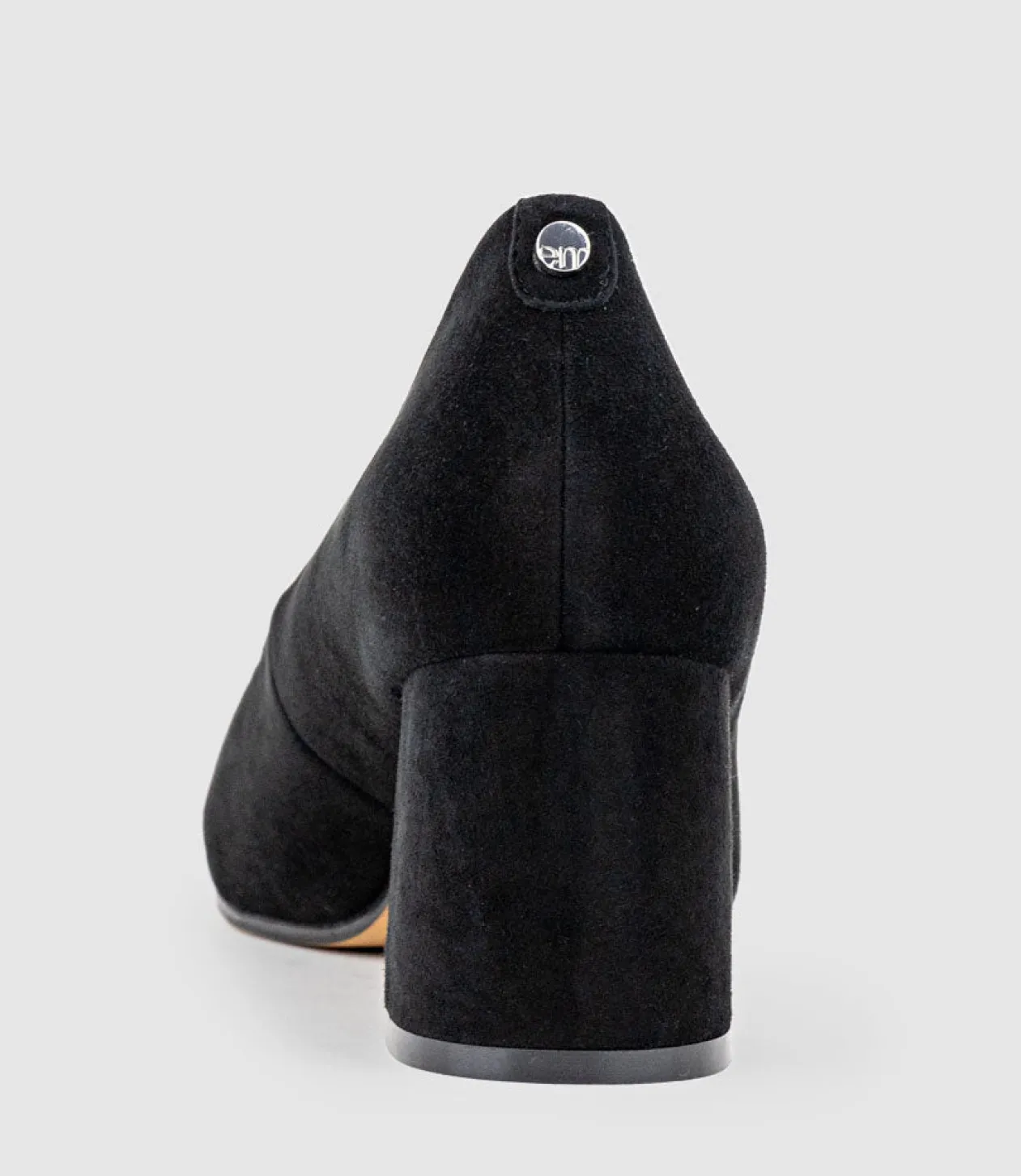 Brooke65 Pointed Block Heel Pump In Black Suede