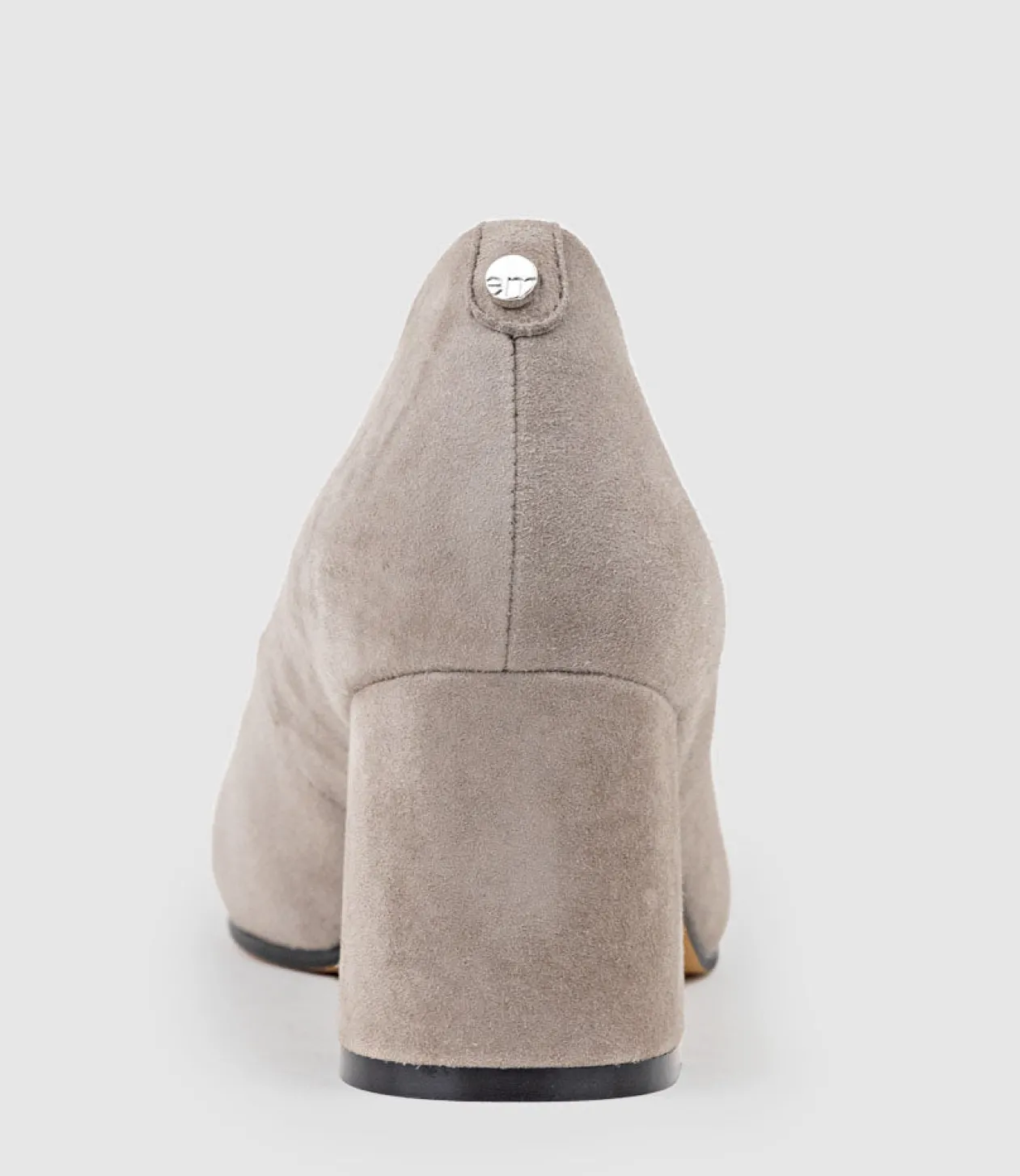 Brooke65 Pointed Block Heel Pump In Dust Suede