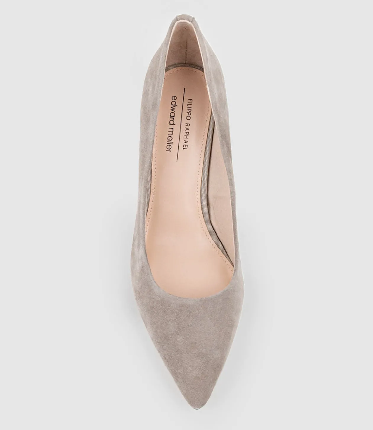 Brooke65 Pointed Block Heel Pump In Dust Suede