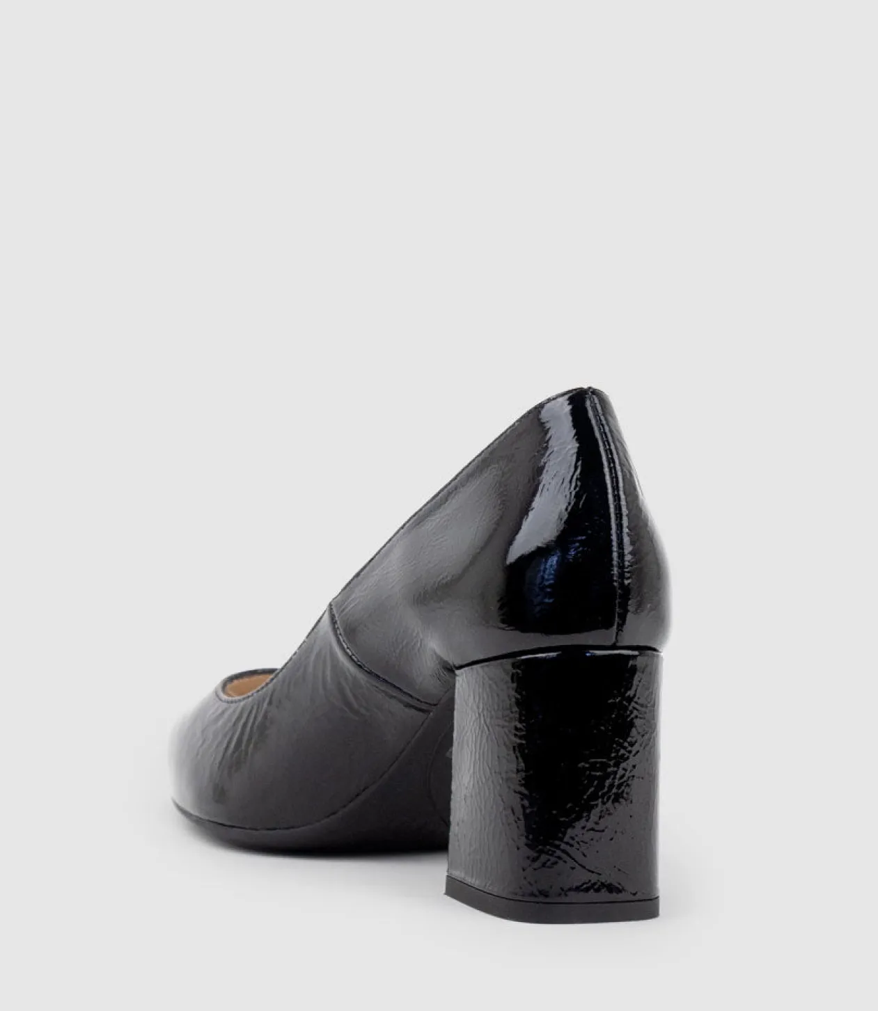 Bryson70 Block Heel Pump In Black Patent