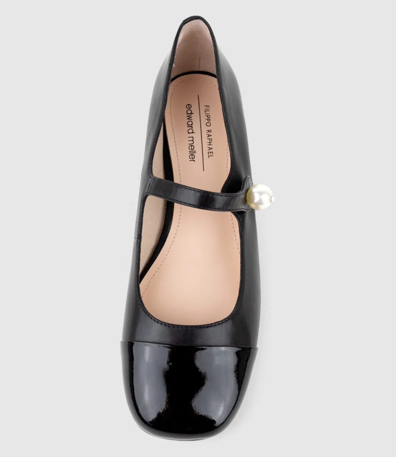 Capulet30 Cap Toe Mary Jane In Black Calf