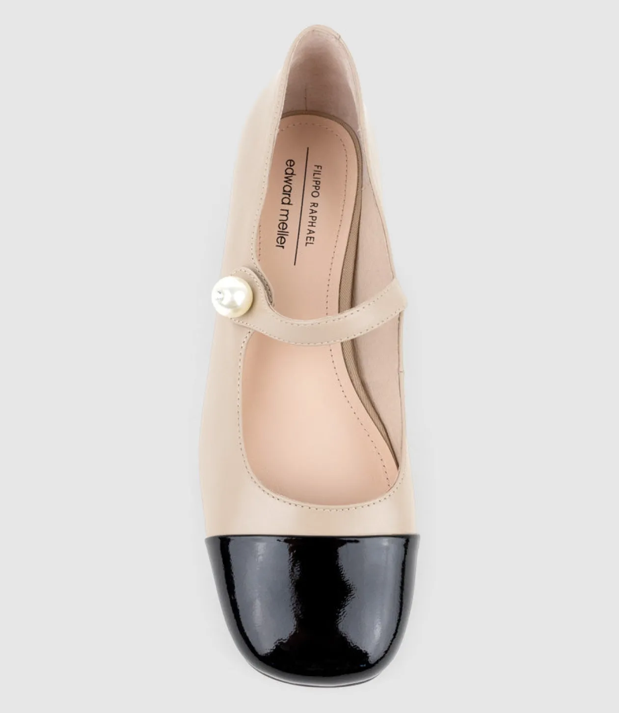 Capulet30 Cap Toe Mary Jane In Taupe Calf
