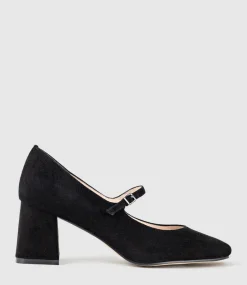 Celina65 Mary Jane Pump In Black Suede
