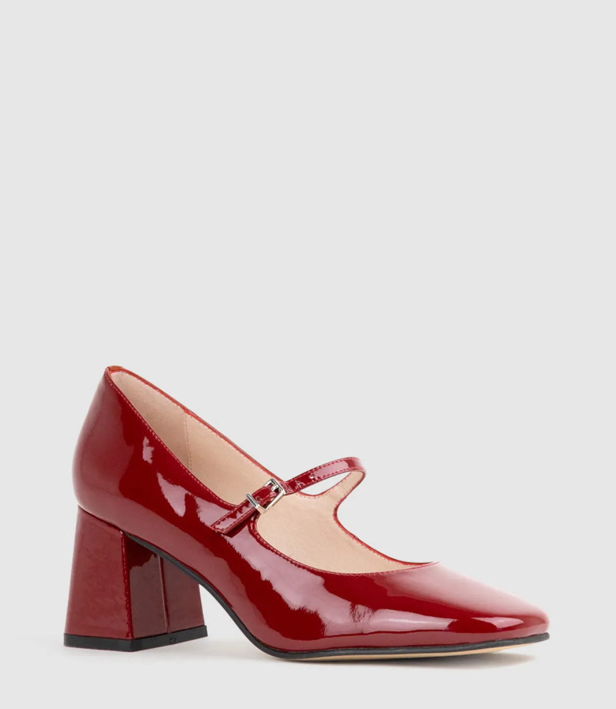 Celina65 Mary Jane Pump In Ruby Patent