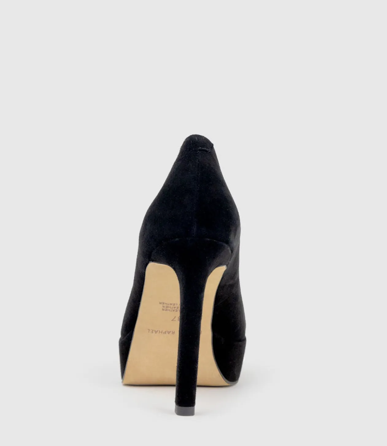Ciara110 Platform Pump In Black Suede