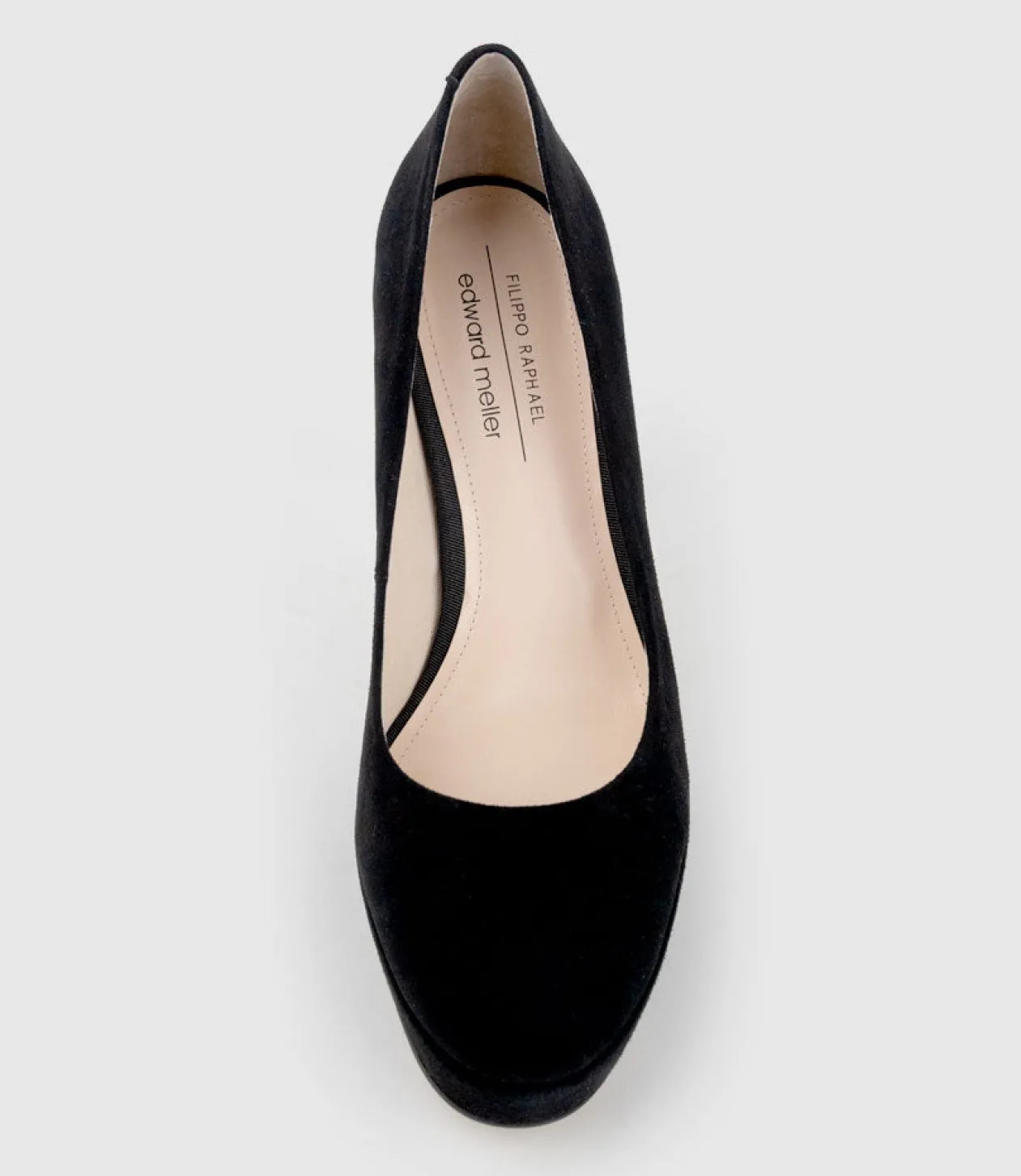 Ciara110 Platform Pump In Black Suede
