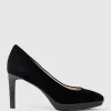 Clarice85 Pump On Unit In Black Suede