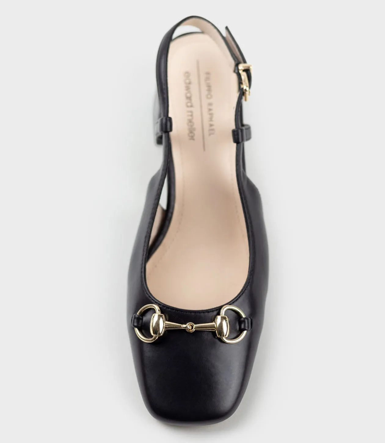 Clementine45 Closed Toe Sling With Hardware In Black
