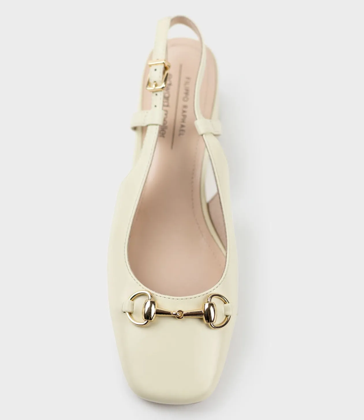 Clementine45 Closed Toe Sling With Hardware In Bone