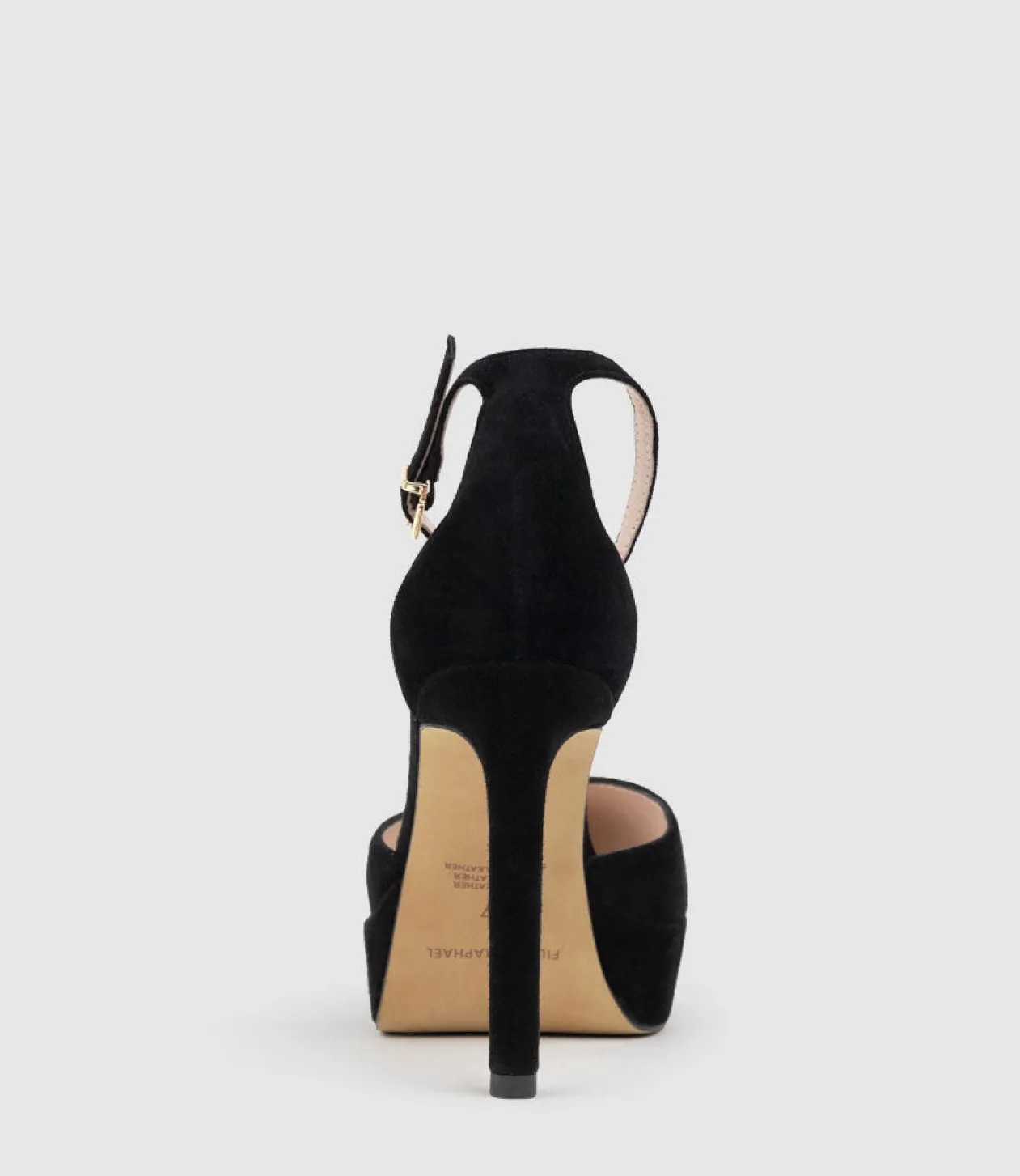 Cody110 Dorsay Platform Pump In Black Suede
