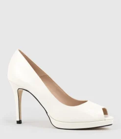 Corine95 Peeptoe Pump In Offwhite