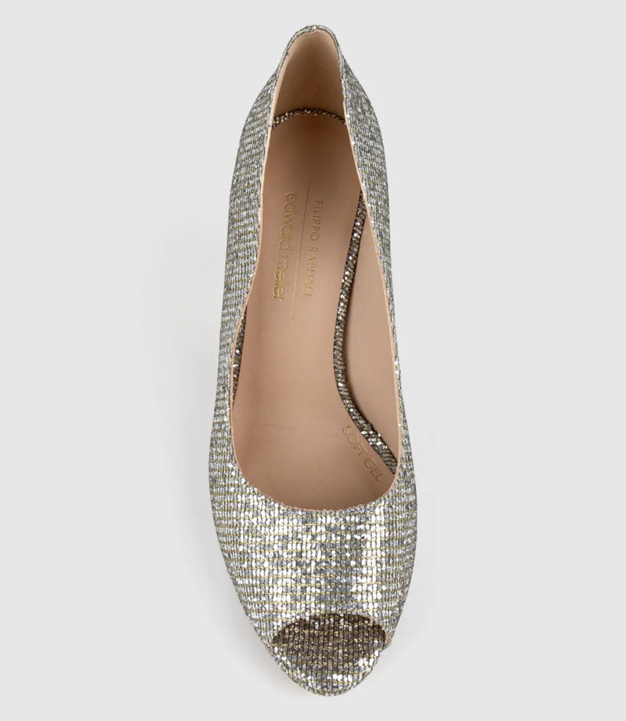 Corine95 Peeptoe Pump In Silver