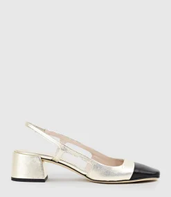 Dakota50 Slingback Pump With Cap Toe In Platino