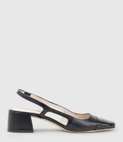 Dakota50 Slingback Pump With Cap Toe In Black