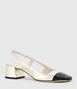 Dakota50 Slingback Pump With Cap Toe In Platino