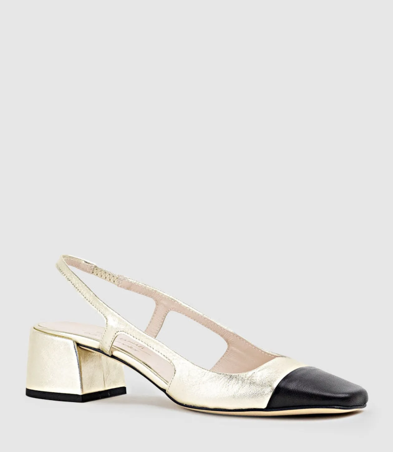 Dakota50 Slingback Pump With Cap Toe In Platino