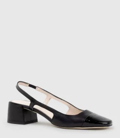 Dakota50 Slingback Pump With Cap Toe In Black