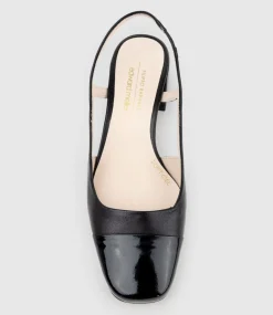 Dakota50 Slingback Pump With Cap Toe In Black