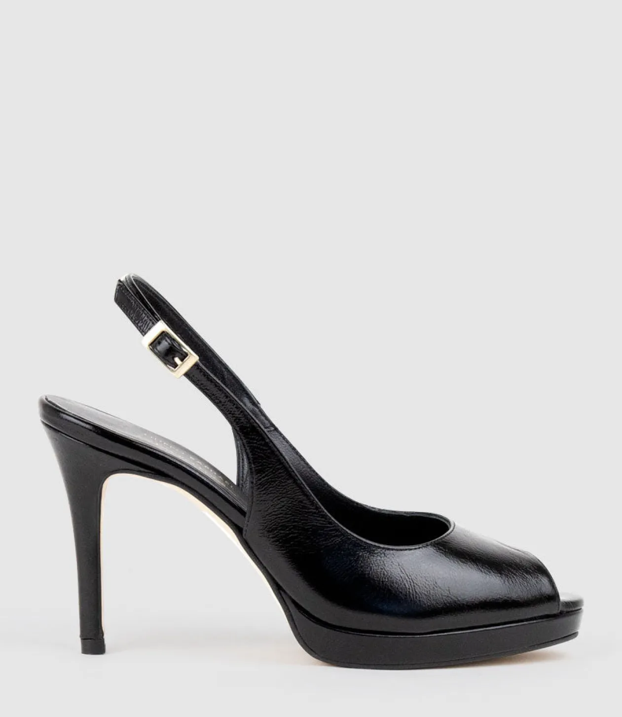 Dalina100 Slingback Platform Pump In Black Patent