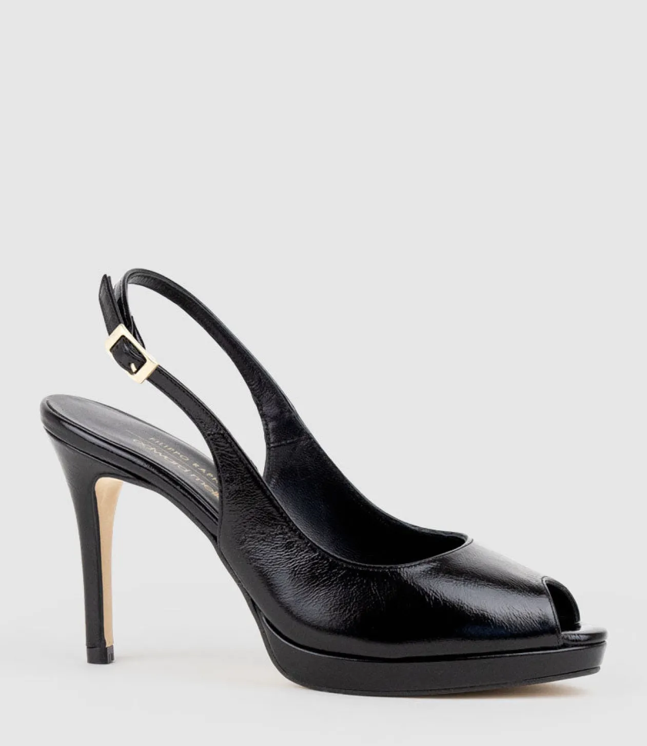Dalina100 Slingback Platform Pump In Black Patent