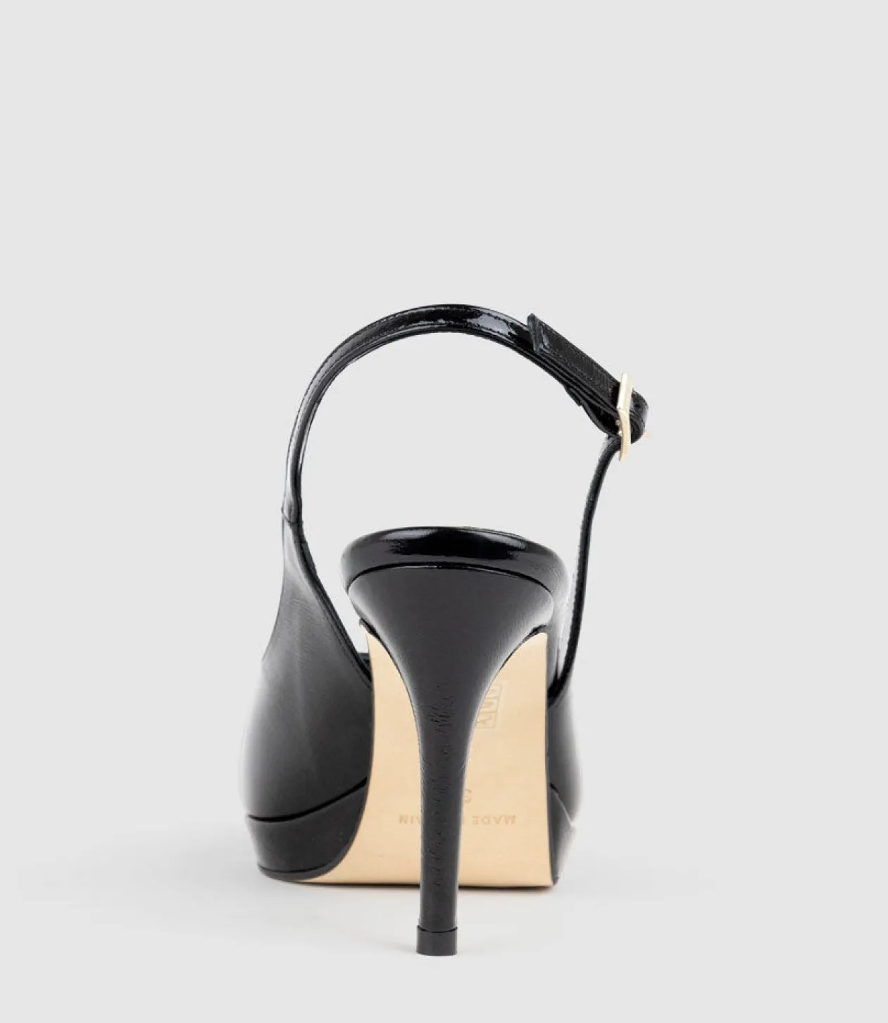 Dalina100 Slingback Platform Pump In Black Patent