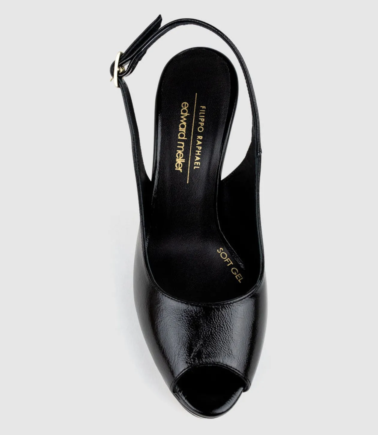 Dalina100 Slingback Platform Pump In Black Patent