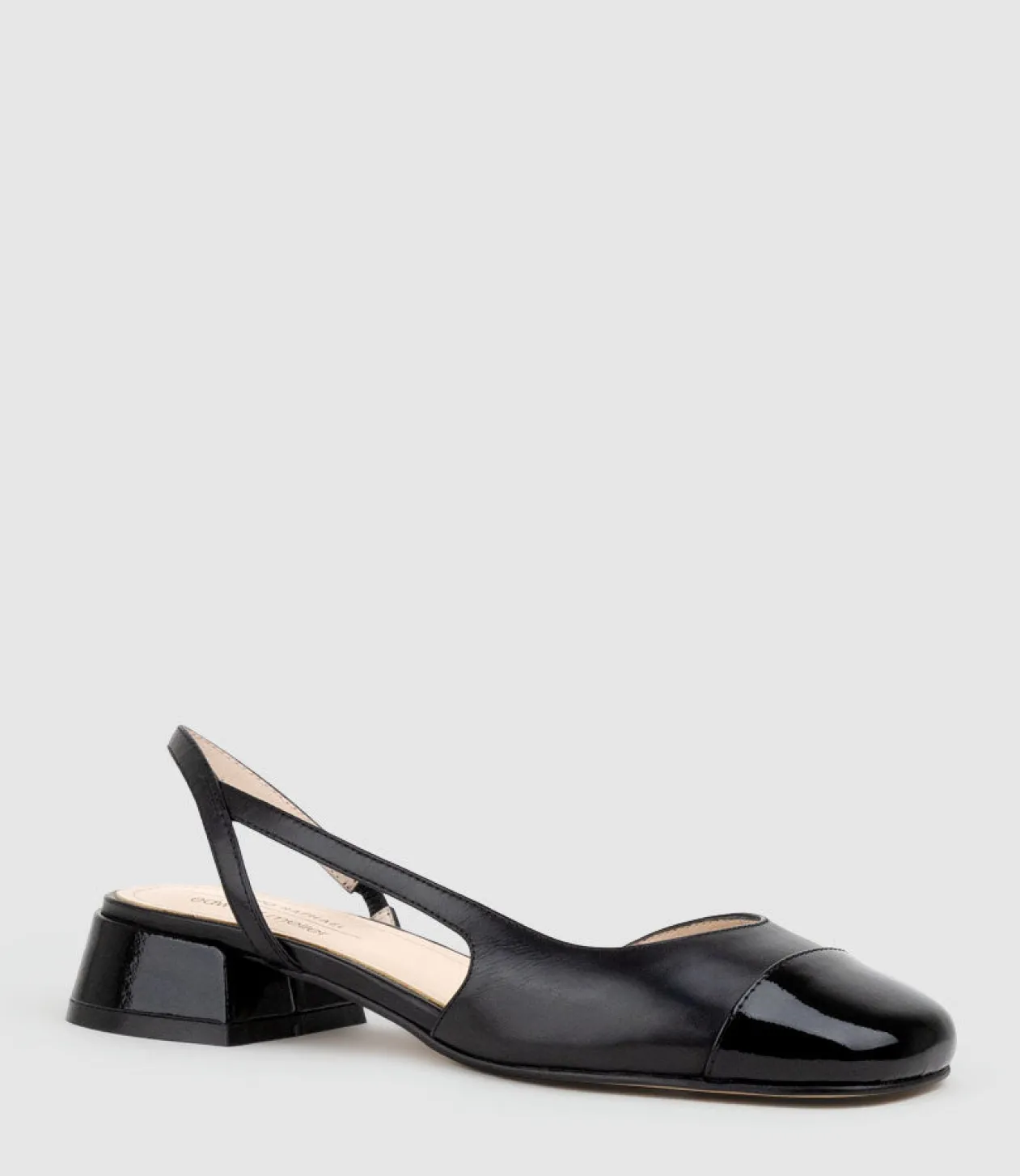 Dallis30 Cap Toe Slingback In Black