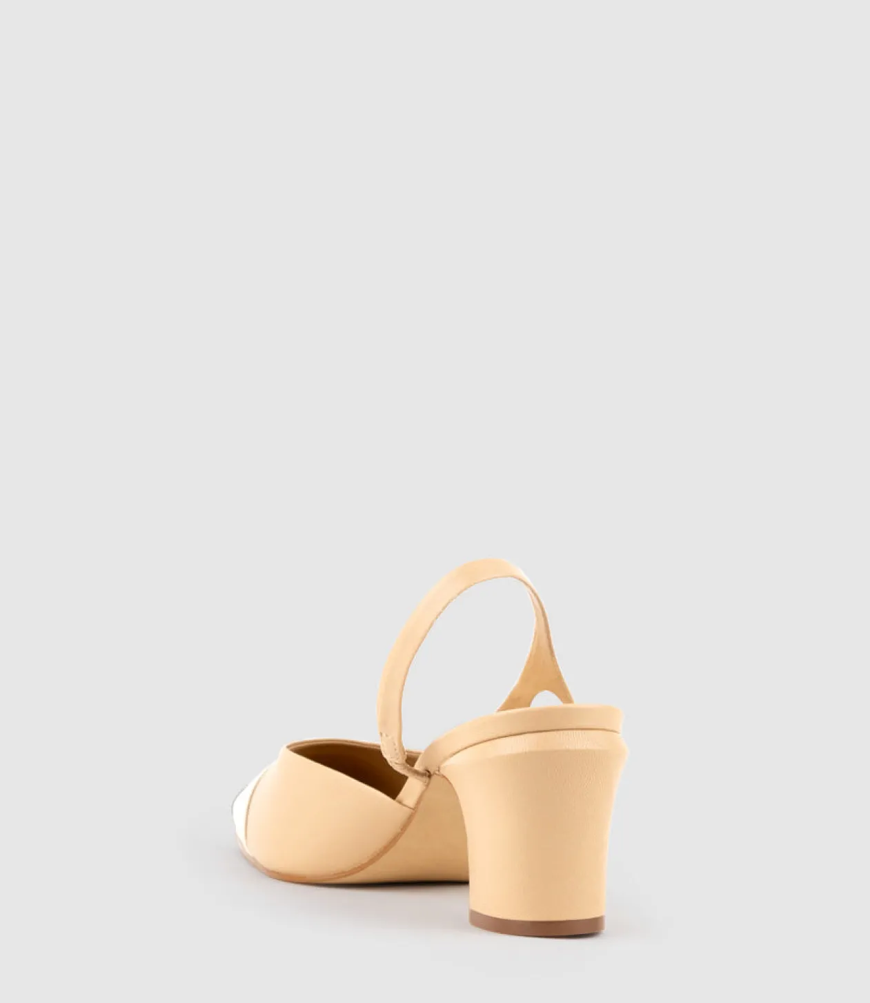 Danica75 Cap Toe Dorsay Slingback Pump In Beige