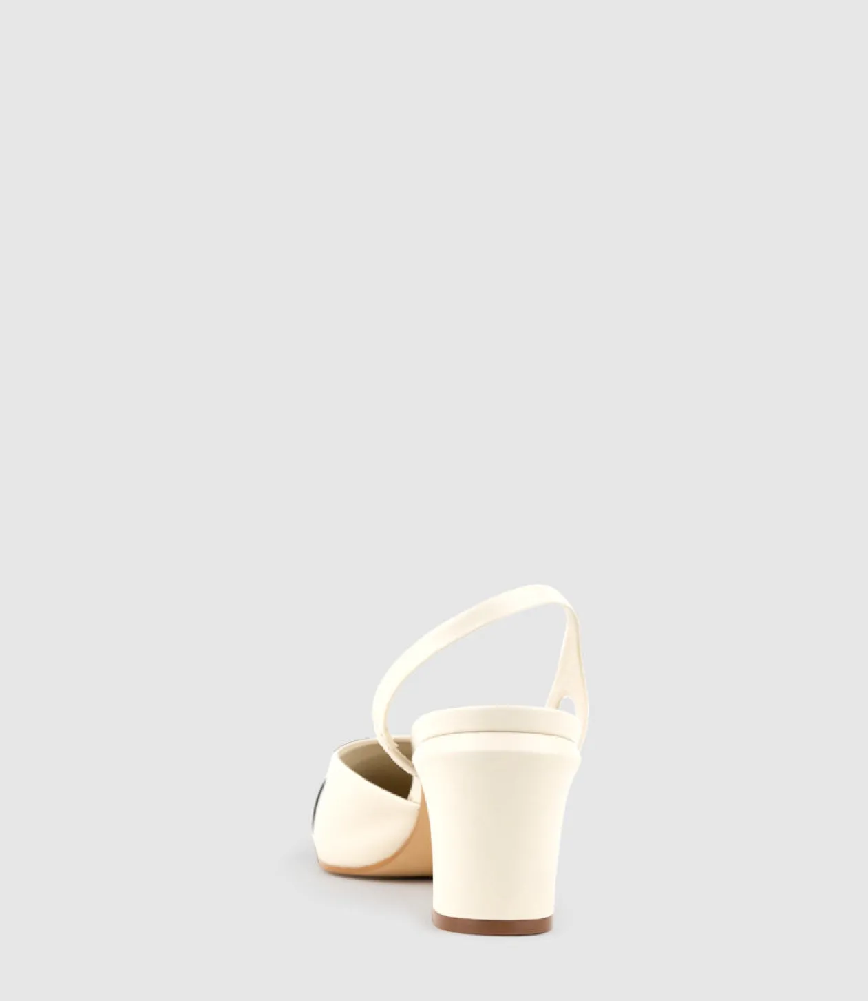 Danica75 Cap Toe Dorsay Slingback Pump In Offwhite