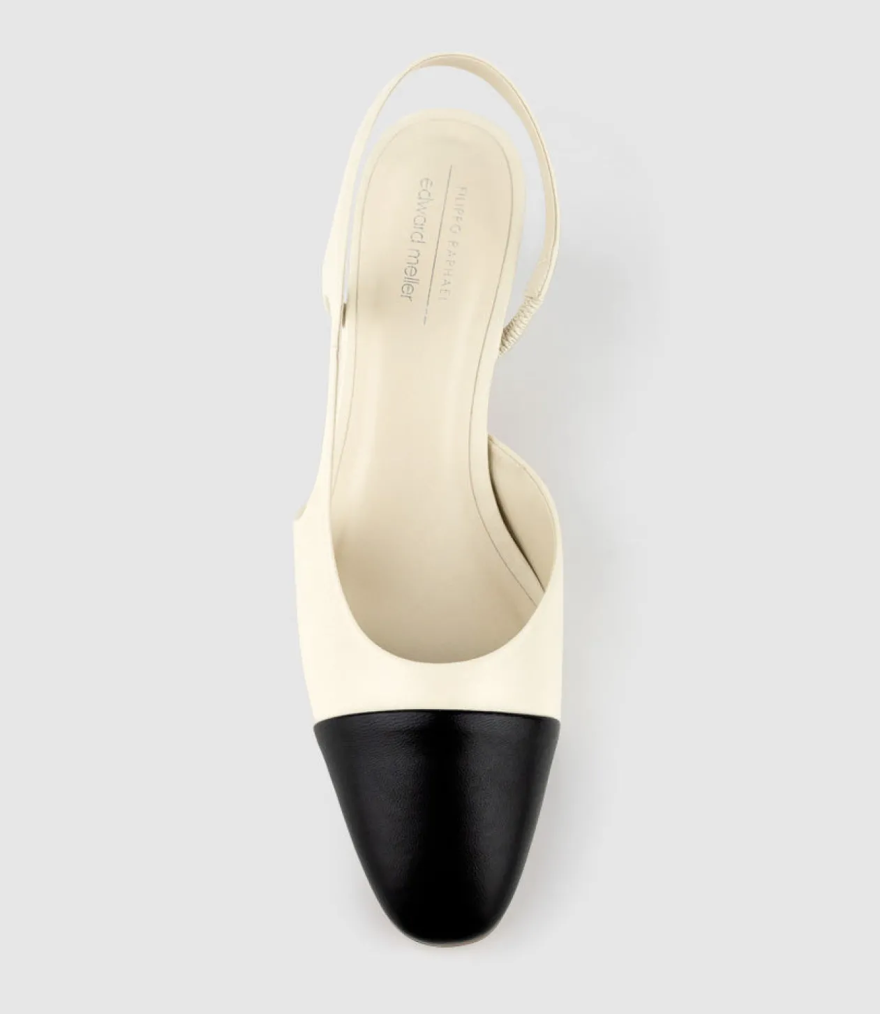 Danica75 Cap Toe Dorsay Slingback Pump In Offwhite