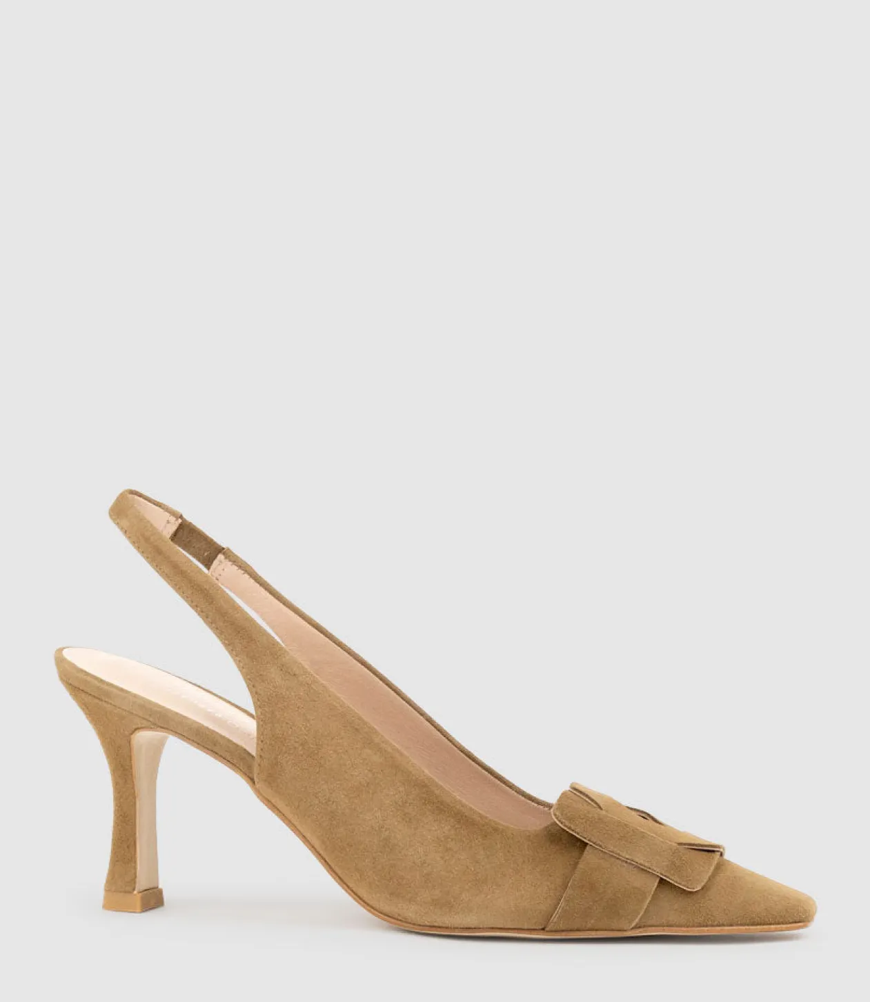 Daphne70 Slingback Pump In Tan Suede