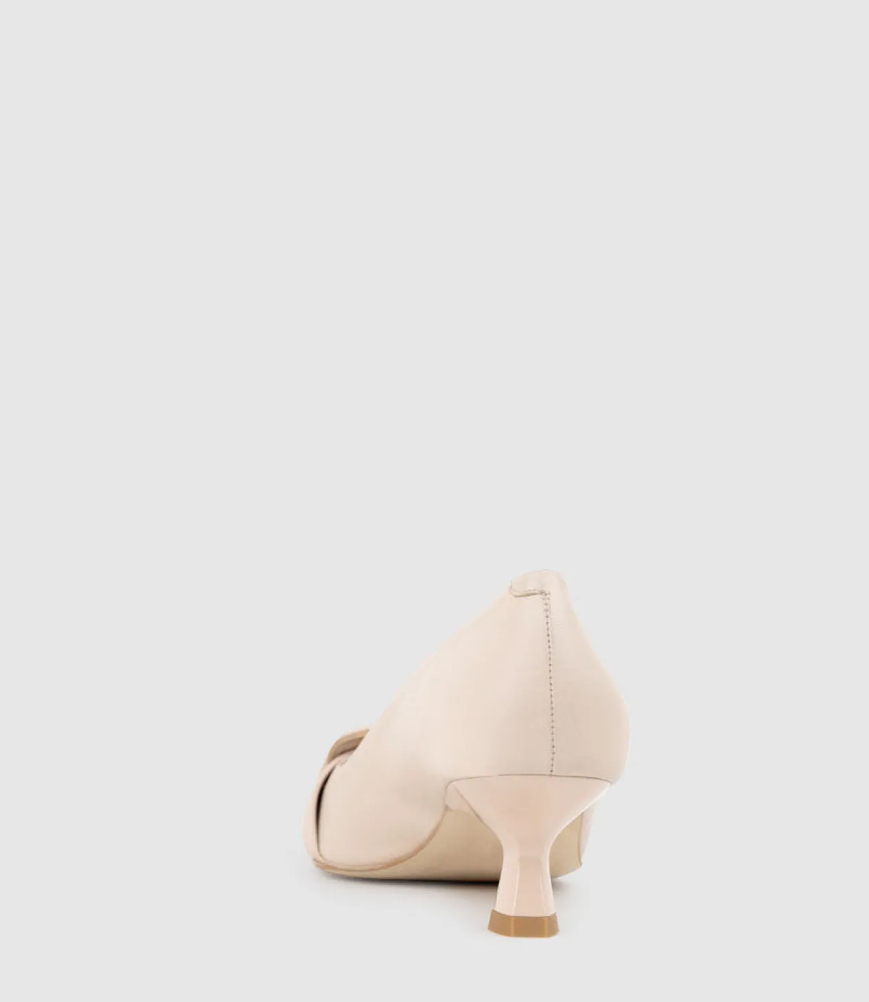 Destra60 Pointed Pump With Buckle In Nude