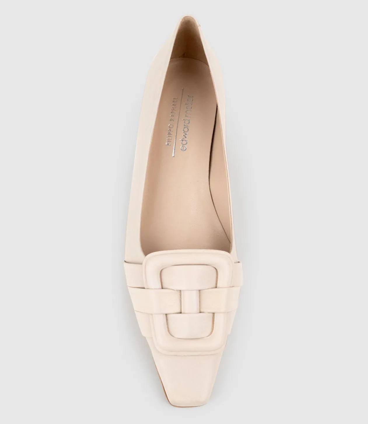 Destra60 Pointed Pump With Buckle In Nude