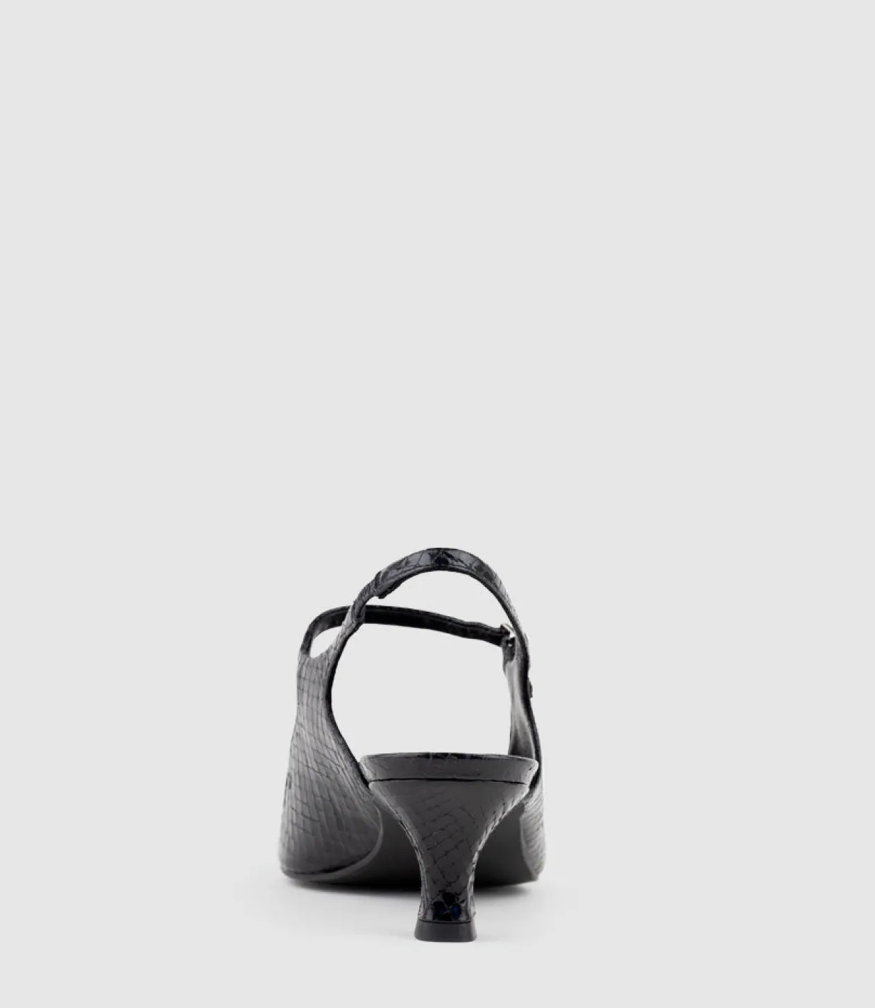 Devina60 Mary Jane Slingback Pump In Black Reptile